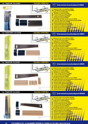  Assembling kit for parquet or floor panels